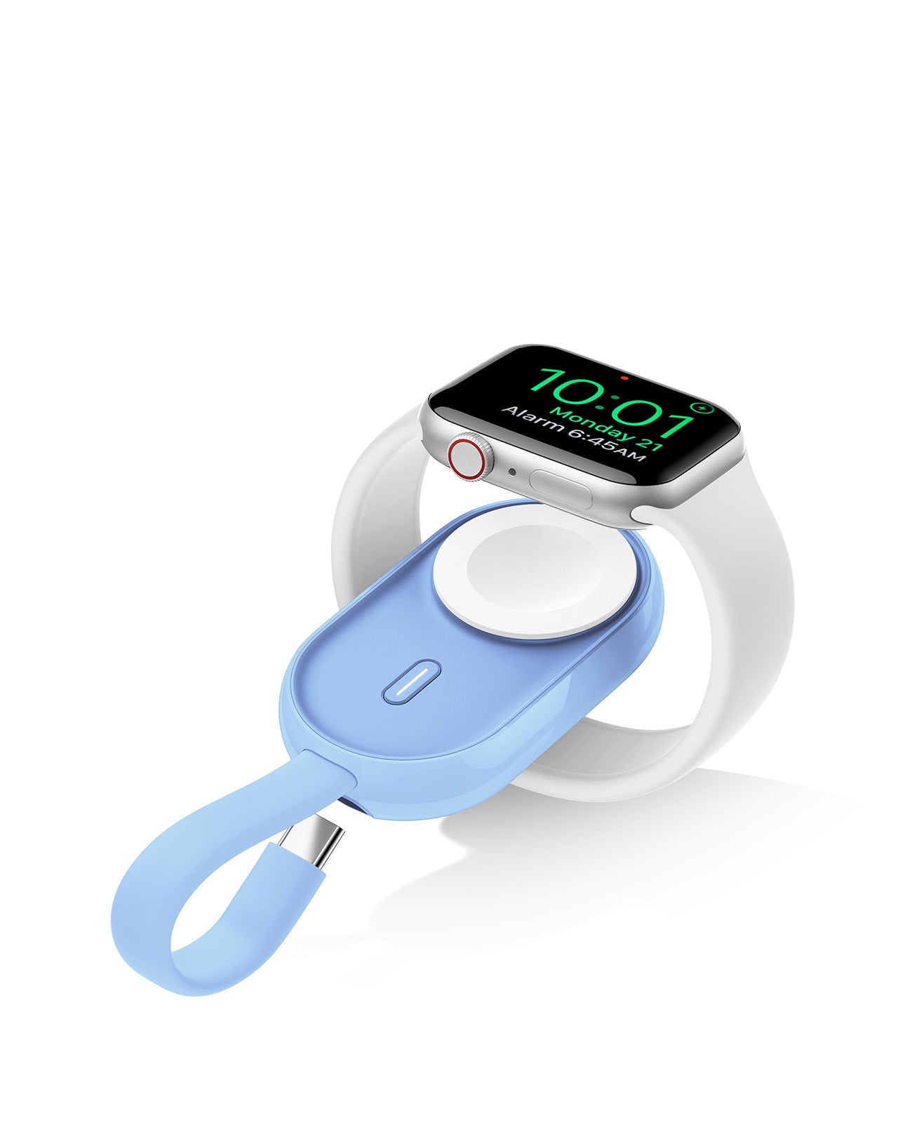 W0102 1200mAh with Built in Cable, Super Compact Wireless Charger for Apple Watch