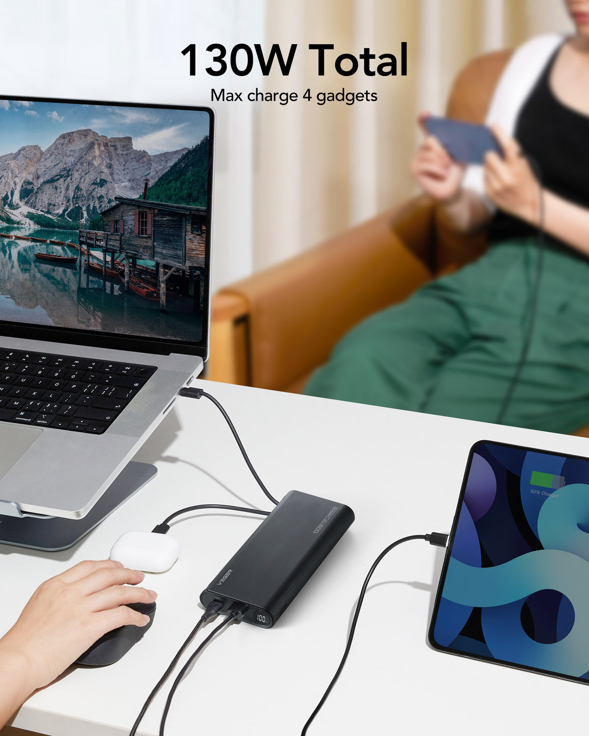 PlugOn L Built-in Connector Mini Fast Charging Power Bank -  Vegerpowerofficial