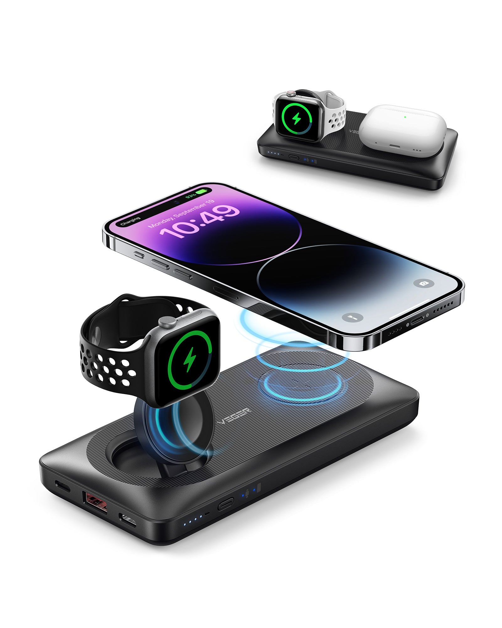 Magnetic 3-in-1 Wireless Portable Charger 10000mAh 22.5W