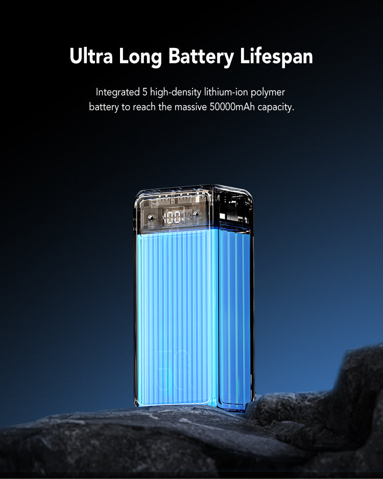 Tank Lite 50000mAh Fast Charging Power Bank for Camping